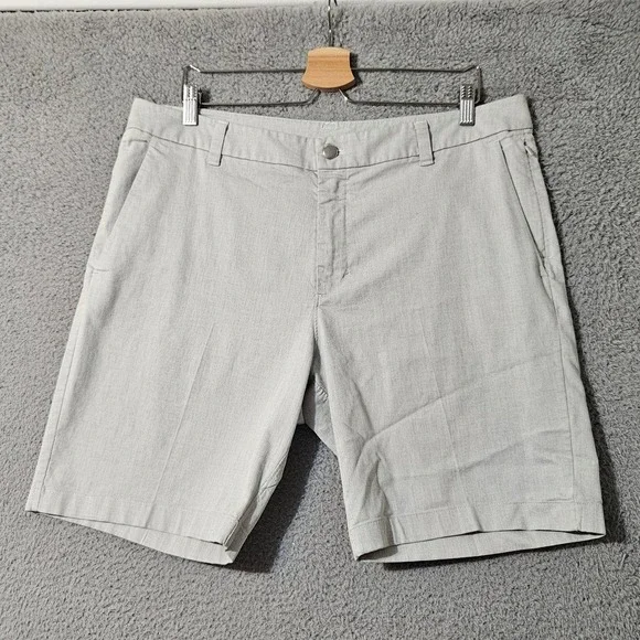 Lululemon Commission Short Qwick Oxford Gray 9" Size 36 Chino M7AK7S - Picture 1 of 8